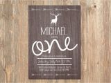 Rustic 1st Birthday Invitations Rustic Birthday Invitation Boy 39 S First 1st 2nd 3rd