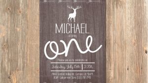 Rustic 1st Birthday Invitations Rustic Birthday Invitation Boy 39 S First 1st 2nd 3rd