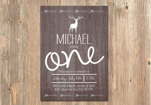 Rustic 1st Birthday Invitations Rustic Birthday Invitation Boy 39 S First 1st 2nd 3rd