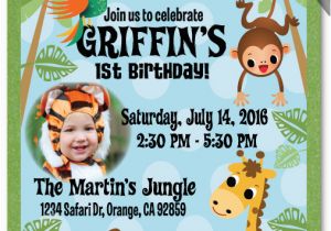 Safari 1st Birthday Invitations 17 Safari Birthday Invitations Design Templates Free