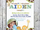 Safari 1st Birthday Invitations Items Similar to Safari Birthday Invitations Jungle