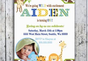 Safari 1st Birthday Invitations Items Similar to Safari Birthday Invitations Jungle