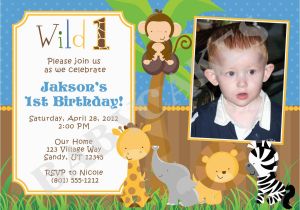 Safari 1st Birthday Invitations Jungle Animals 1st Birthday Invitation Safari by Jcbabycakes