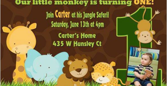 Safari First Birthday Invitations 17 Safari Birthday Invitations Design Templates Free