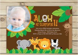 Safari First Birthday Invitations 17 Safari Birthday Invitations Design Templates Free