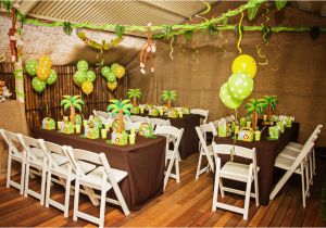 Safari themed Birthday Party Decorations Piece Of Cake Ethan 39 S 5th Birthday Monkey Jungle Party