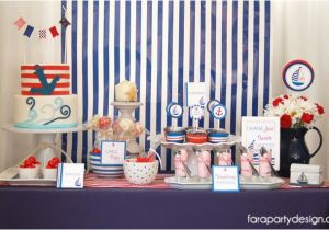 Sailor Birthday Decoration Kara 39 S Party Ideas Nautical Sailor Party Navy Party