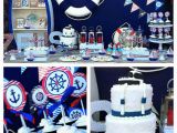 Sailor Birthday Decoration Kara 39 S Party Ideas Nautical themed First Birthday Party