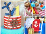 Sailor Birthday Decoration Kara 39 S Party Ideas Popeye Sailor themed Birthday Party