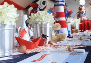 Sailor Birthday Decoration Kara 39 S Party Ideas Sailor Bear Birthday Party Planning