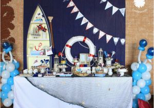 Sailor Birthday Decoration Kara 39 S Party Ideas Sailor Bear Birthday Party Planning