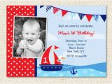 Sailor Birthday Invitations Nautical Birthday Invitation