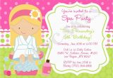 Salon Birthday Party Invitations Spa Birthday Party Invitations Party Invitations Templates