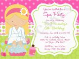 Salon Birthday Party Invitations Spa Birthday Party Invitations Party Invitations Templates