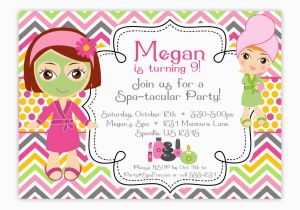 Salon Birthday Party Invitations Spa Party Invitations Party Invitations Templates