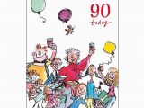 Same Day Birthday Cards 90th Unisex Birthday Card Quentin Blake Same Day