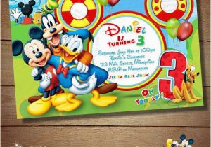 Same Day Birthday Invitations Same Day Svc Mickey Mouse Clubhouse Invitation Mickey