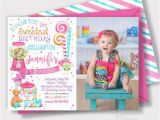 Same Day Birthday Invitations Same Day Svc Sweet Shoppe Birthday Invitation Sweet