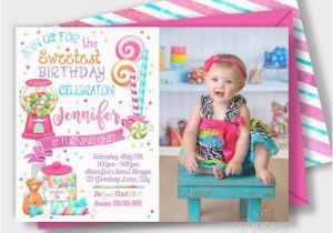 Same Day Birthday Invitations Same Day Svc Sweet Shoppe Birthday Invitation Sweet