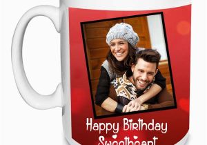 Same Day Delivery Birthday Gifts for Him India Happy Birthday Sweetheart Photo Mug Giftmyemotions