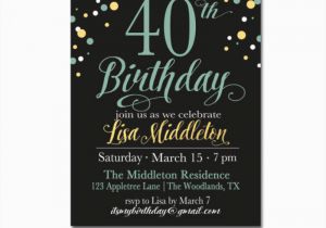 Sample 40th Birthday Invitation 40 Birthday Invitation Template orderecigsjuice Info
