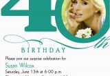 Sample 40th Birthday Invitation 40th Birthday Invitation Wording Bagvania Free Printable