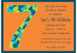 Sample 7th Birthday Invitation for Boy Birthday Boy Camo 7th Birthday Invitations Paperstyle