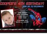 Sample 7th Birthday Invitation for Boy Cu896 Spiderman Birthday Invitation Boys themed