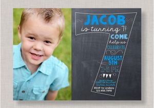 Sample 7th Birthday Invitation for Boy Seventh Birthday Invitation 7th Birthday Invitation Boy