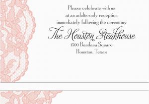 Sample Birthday Invitation Wording for Adults Adults Only Wedding Invitation Wording Wedding Help