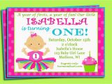 Sample Invitation for 1st Birthday Party Sample First Birthday Invitation Wording Best Party Ideas
