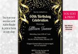 Sample Invitation for 60th Birthday 60th Birthday Invitation 60th Birthday Party Invitation 60th