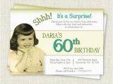 Sample Invitation for 60th Birthday Surprise 60th Birthday Invitation Digital Printable File