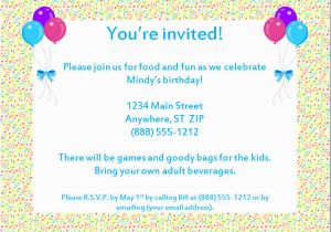 Sample Of A Birthday Invitation Sample Birthday Invitation Templates Free Premium