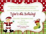 Santa Birthday Party Invitations Items Similar to Christmas Birthday Party Invitation