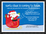 Santa Birthday Party Invitations Santa 39 S Sleigh Personalized Party Invitation