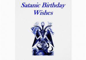 Satanic Birthday Cards Satanic Demonolatry Birthday Card Zazzle