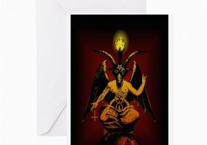 Satanic Birthday Cards Satanic Goat Greeting Cards Pk Of 10 by Satanicgoat