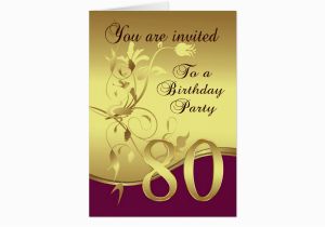 Save the Date 80th Birthday Invitations 80th Birthday Party Invitation Zazzle Com