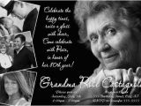 Save the Date 80th Birthday Invitations Classic Black White 80th Birthday Invitation 40th 50th