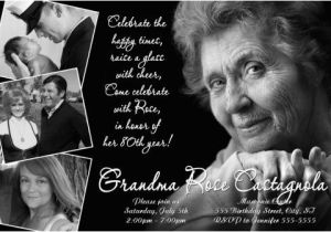 Save the Date 80th Birthday Invitations Classic Black White 80th Birthday Invitation 40th 50th