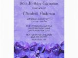 Save the Date 80th Birthday Invitations Purple Hydrangeas 80th Birthday Party Invitations 80