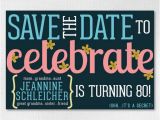 Save the Date Birthday Cards Free Custom Birthday Save the Date 4×6 Downloadable Flowery Save