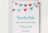 Save the Date Birthday Cards Free Printable Save the Date Template Bunting 1a O Jpg 1426672481