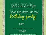 Save the Date Birthday Cards Free Save the Date Templates Free