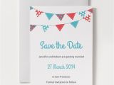 Save the Date Birthday Invite Printable Save the Date Template Bunting 1a O Jpg 1426672481