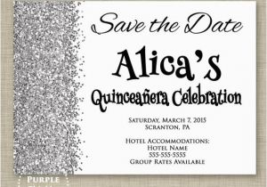 Save the Date Birthday Invite Save the Date Quinceanera Celebration Birthday Invitation