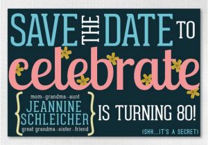 Save the Date Cards for Birthday Custom Birthday Save the Date 4×6 Downloadable Flowery Save