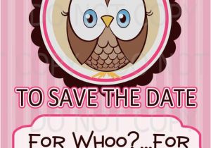 Save the Date Cards for Birthday Items Similar to Printable Diy Owl First Birthday Save the