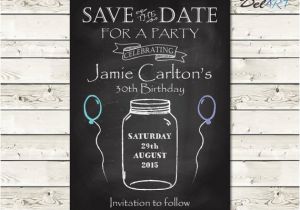 Save the Date Cards for Birthday Party Birthday Party Save the Date Invitation Card or Surprise